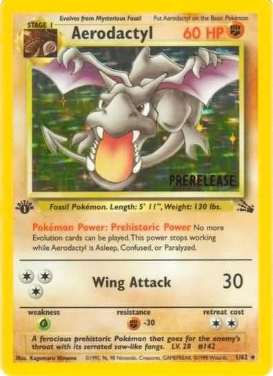 Aerodactyl (Prerelease) (01/62) (WoTC Promo) (PR)