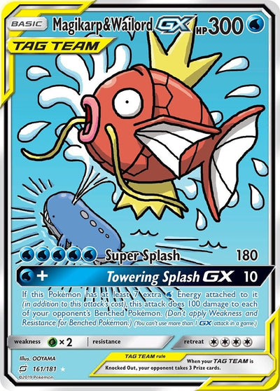 Magikarp & Wailord GX (Alternate Full Art) (161/181) (SM - Team Up) (SM9)