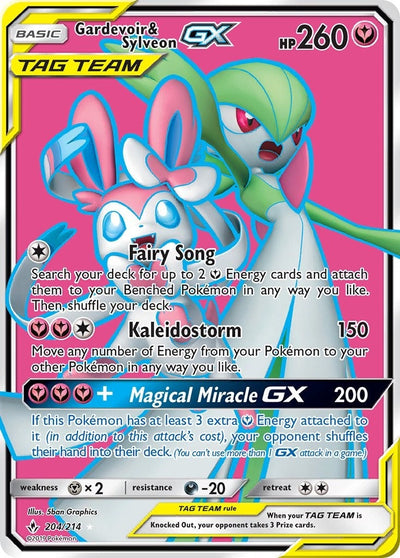 Gardevoir & Sylveon GX (204) (Full Art) (204/214) (SM - Unbroken Bonds) (SM10)