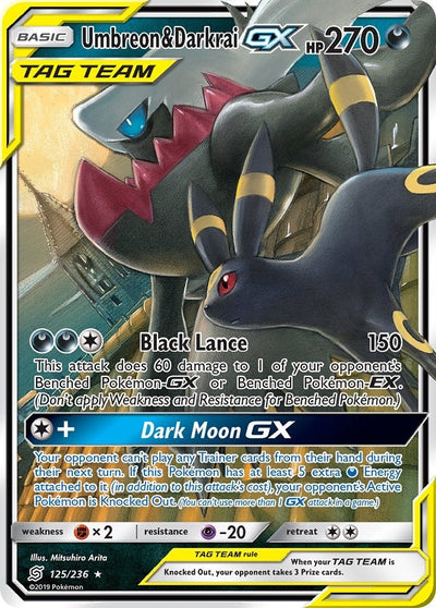 Umbreon & Darkrai GX (125/236) (SM - Unified Minds) (SM11)