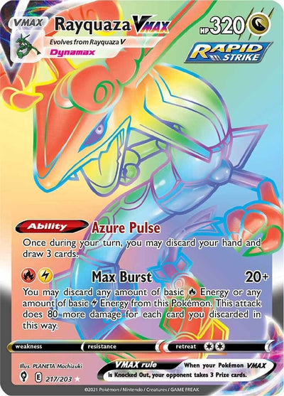 Rayquaza VMAX (Secret) (217/203) (SWSH07: Evolving Skies) (SWSH07)