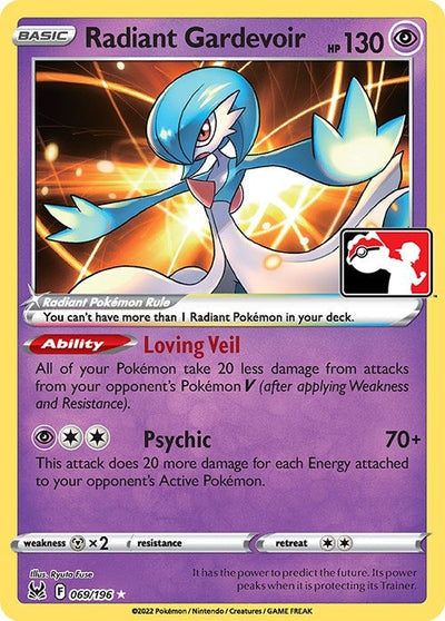 Radiant Gardevoir (069/196) (Prize Pack Series Cards)