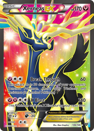 Xerneas EX (146 Full Art) (146/146) (XY Base Set) (XY)