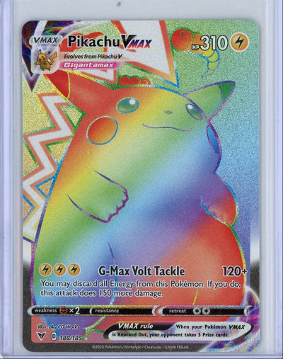 Pikachu Vmax Pokémon Vivid Voltage Rainbow Full-Art #188/185