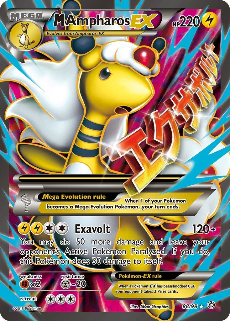 M Ampharos EX (88 Full Art) (88/98) (XY - Ancient Origins) (AOR)