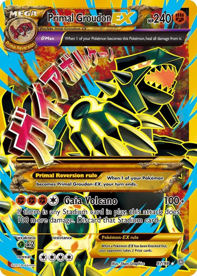 Primal Groudon EX (Shiny Full Art) (97/98) (XY - Ancient Origins) (AOR)