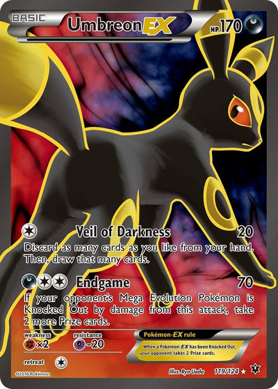 Umbreon EX (Full Art) (119/124) (XY - Fates Collide) (FCO)