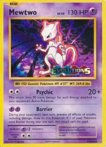 Mewtwo (XY Evolutions Prerelease) (51/108) (XY Promos) (PR)