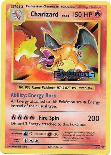 Charizard (XY Evolutions Prerelease) (11/108) (XY Promos) (PR)