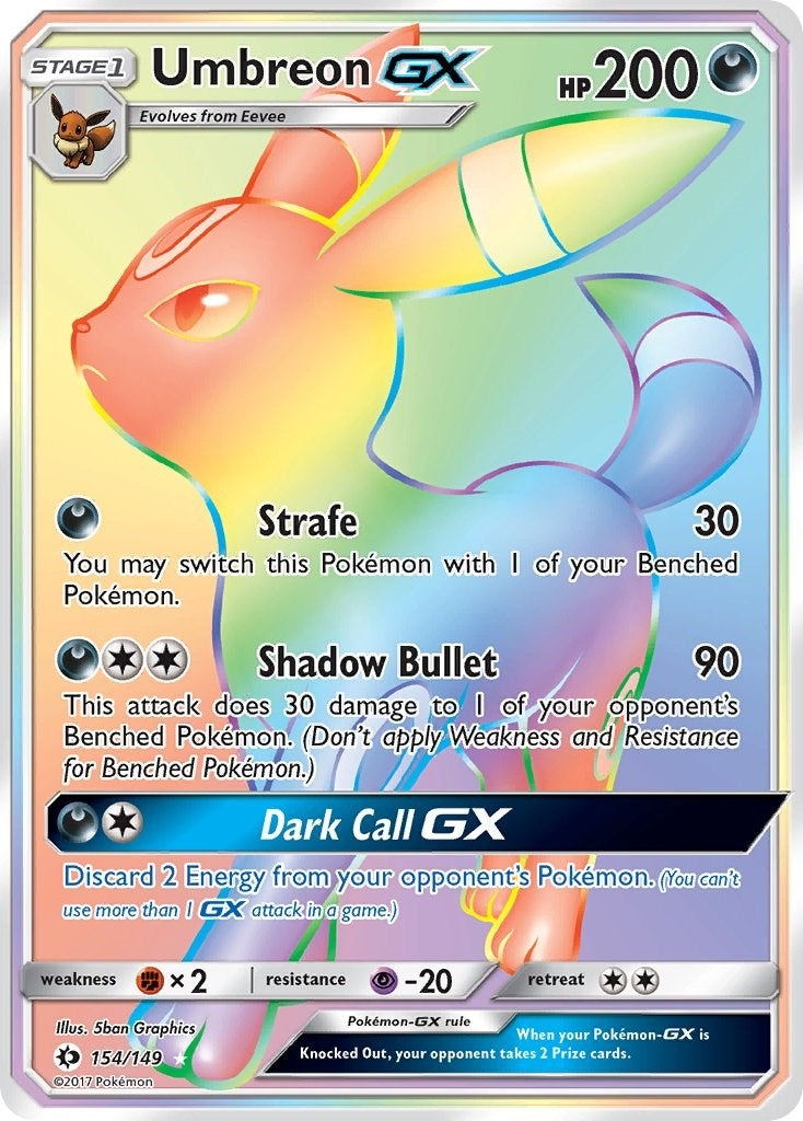 Umbreon GX (Secret) (154/149) (SM Base Set) (SM01)