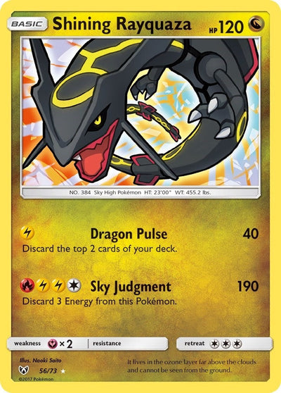 Shining Rayquaza (56/73) (Shining Legends) (SHL)