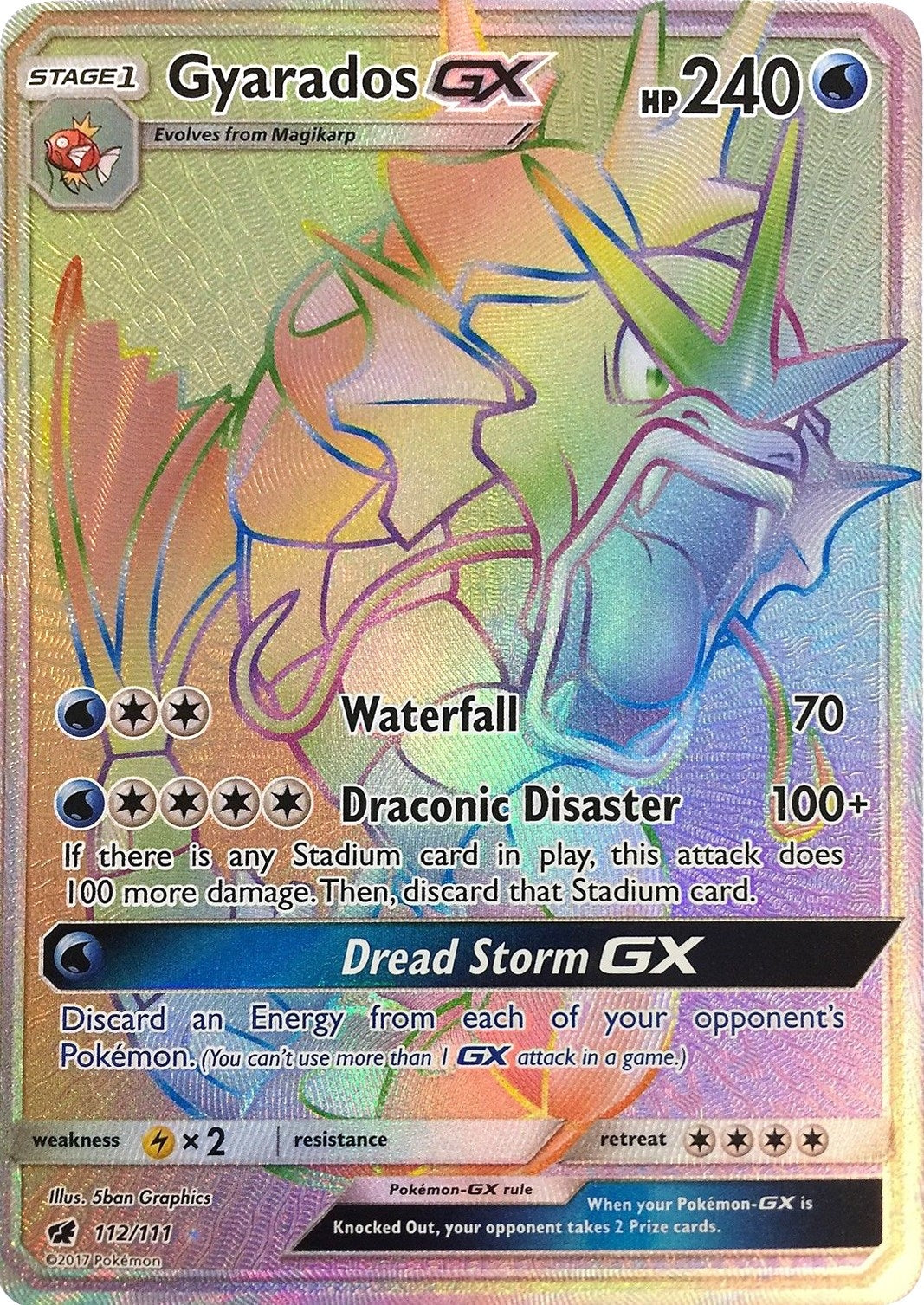Gyarados GX (Secret) (112/111) (SM - Crimson Invasion) (SM04)