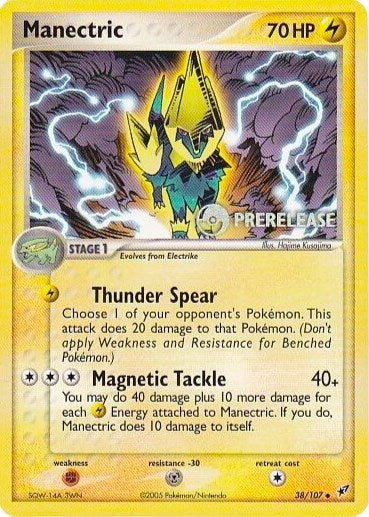 Manectric - 38/107 (Prerelease) (38/107) (Nintendo Promos) (PR)