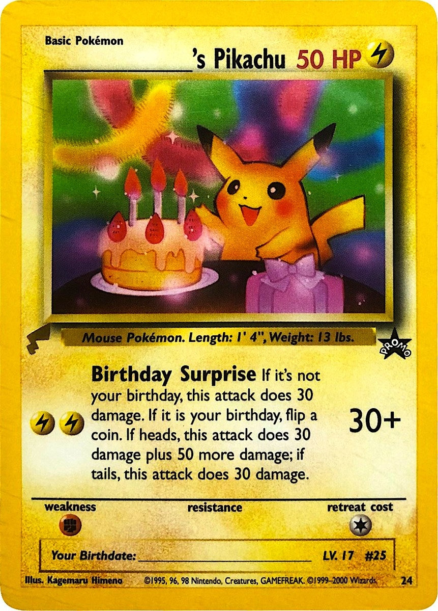 ______'s Pikachu (24) (Pikachu World Collection Promos) (PWCP)