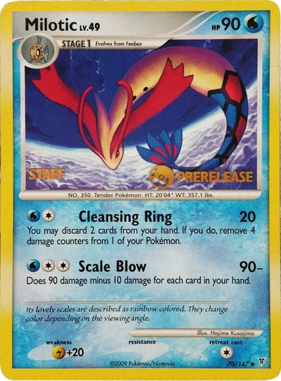 Milotic - 70/147 (Prerelease) [Staff] (70/147) (Nintendo Promos) (PR)