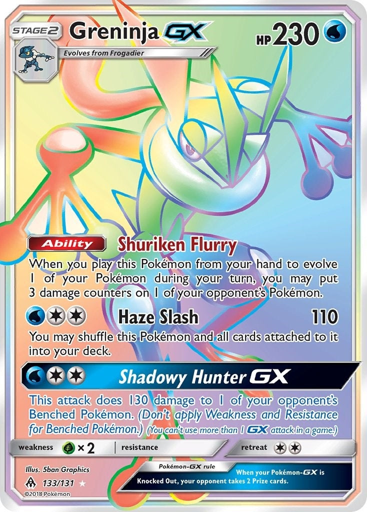 Greninja GX (Secret) (133/131) (SM - Forbidden Light) (SM06)