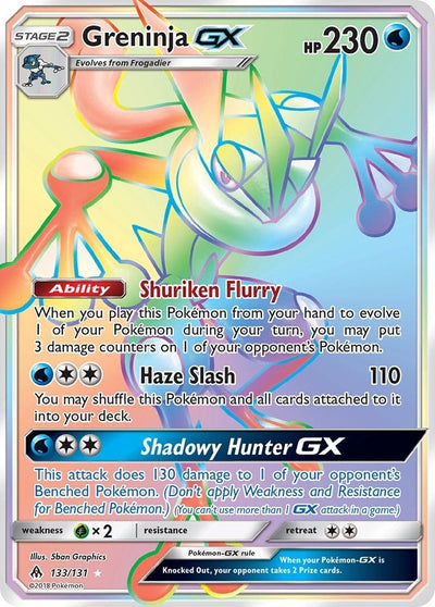 Greninja GX (Secret) (133/131) (SM - Forbidden Light) (SM06)