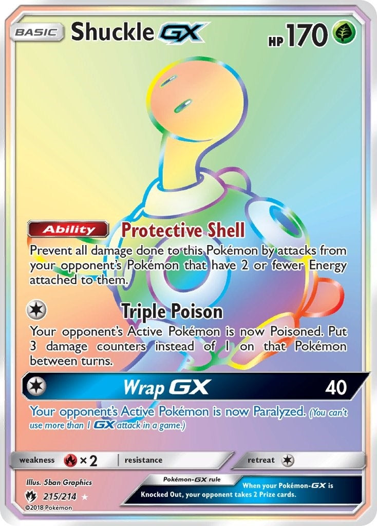 Shuckle GX (Secret) (215/214) (SM - Lost Thunder) (SM8)