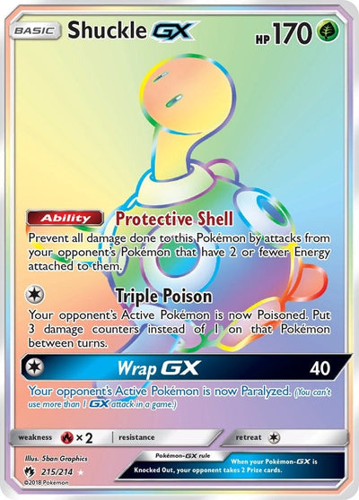 Shuckle GX (Secret) (215/214) (SM - Lost Thunder) (SM8)