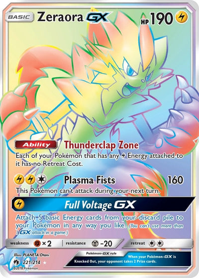 Zeraora GX (Secret) (221/214) (SM - Lost Thunder) (SM8)