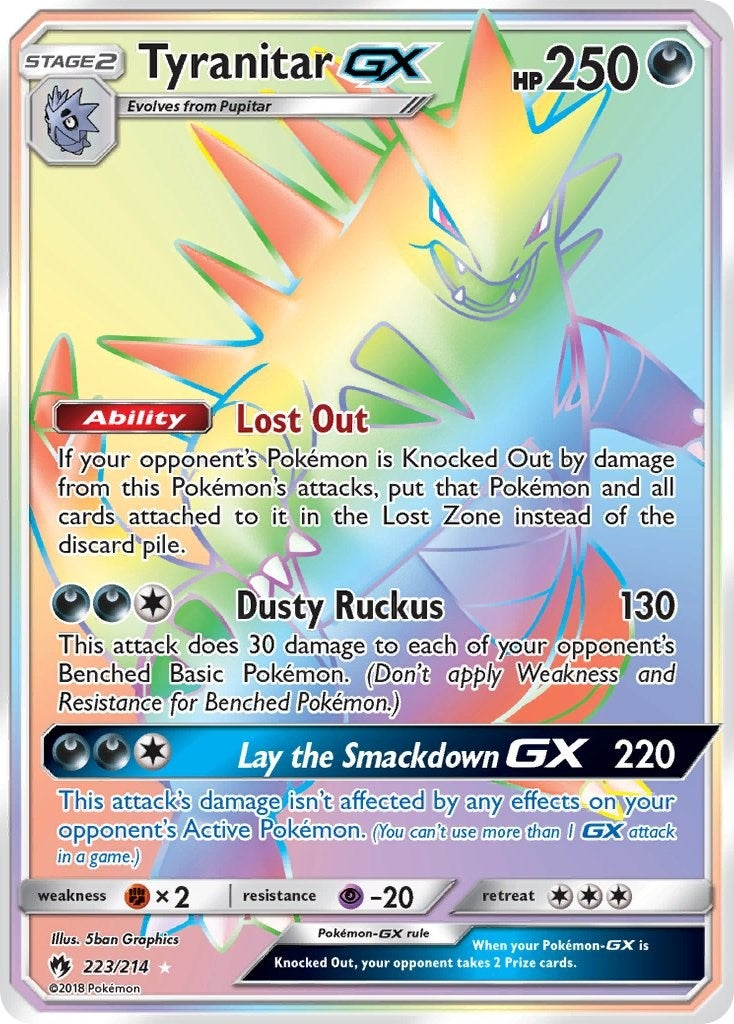 Tyranitar GX (Secret) (223/214) (SM - Lost Thunder) (SM8)