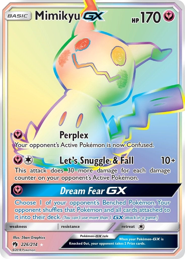 Mimikyu GX (Secret) (226/214) (SM - Lost Thunder) (SM8)