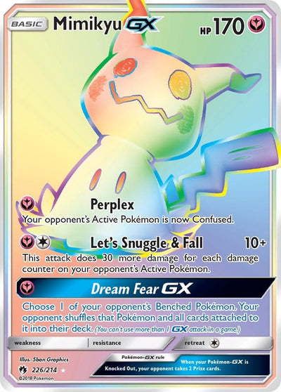 Mimikyu GX (Secret) (226/214) (SM - Lost Thunder) (SM8)