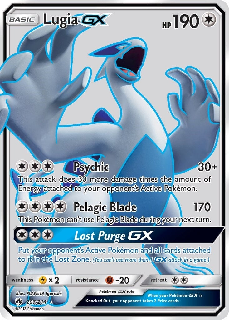 Lugia GX (Full Art) (207/214) (SM - Lost Thunder) (SM8)