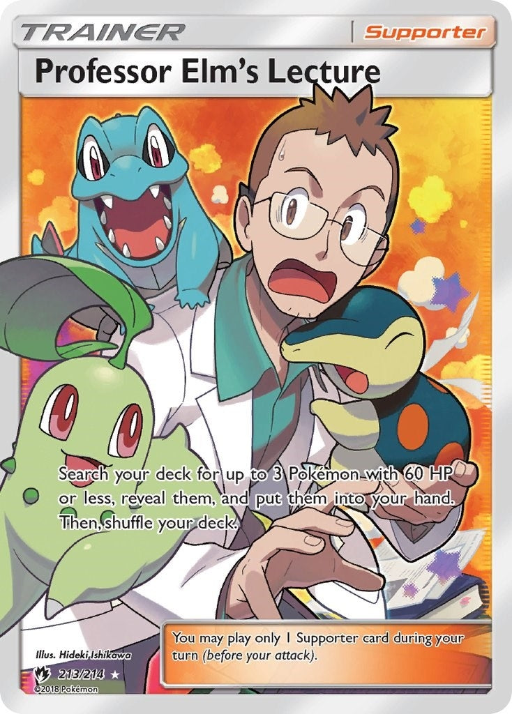 Professor Elm's Lecture (Full Art) (213/214) (SM - Lost Thunder) (SM8)