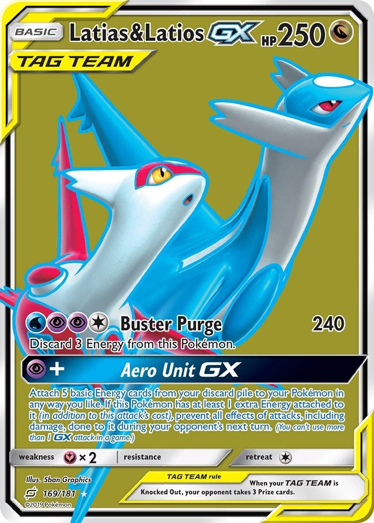 Latias & Latios GX (Full Art) (169/181) (SM - Team Up) (SM9)