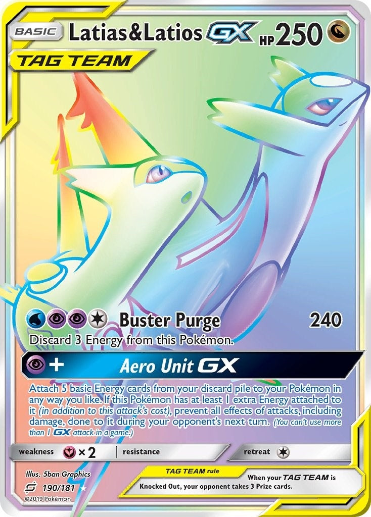 Latias & Latios GX (Secret) (190/181) (SM - Team Up) (SM9)