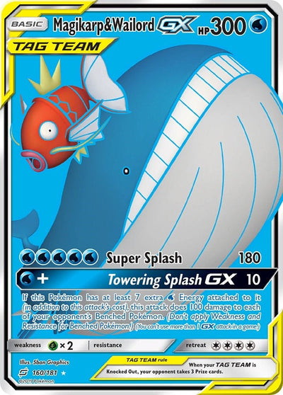 Magikarp & Wailord GX (Full Art) (160/181) (SM - Team Up) (SM9)