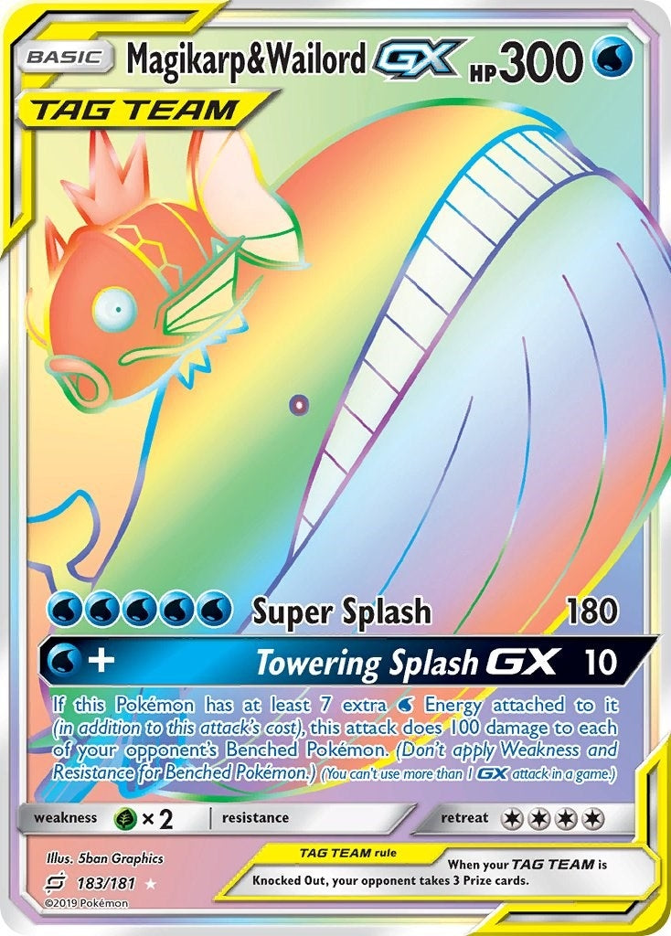 Magikarp & Wailord GX (Secret) (183/181) (SM - Team Up) (SM9)