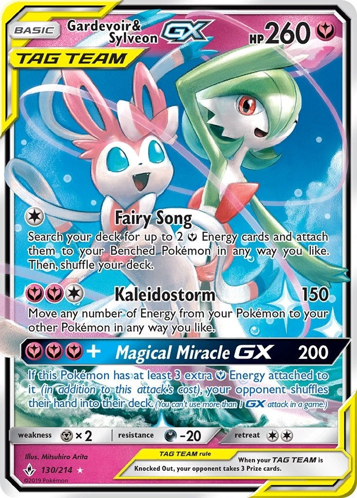 Gardevoir & Sylveon GX (130/214) (SM - Unbroken Bonds) (SM10)