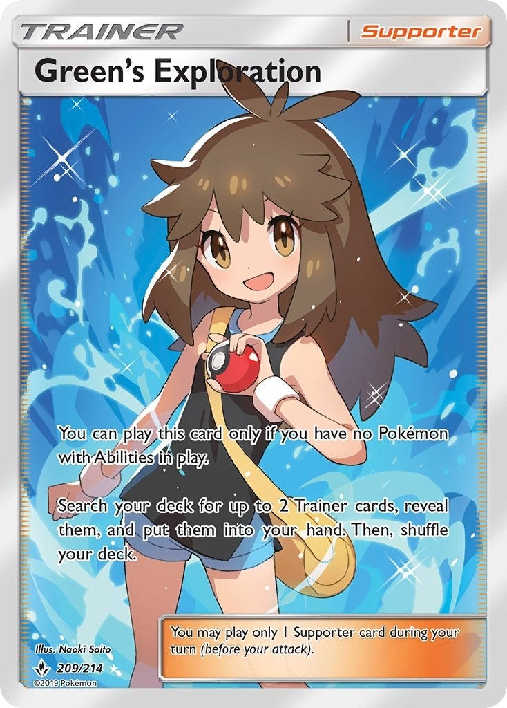 Green's Exploration (Full Art) (209/214) (SM - Unbroken Bonds) (SM10)