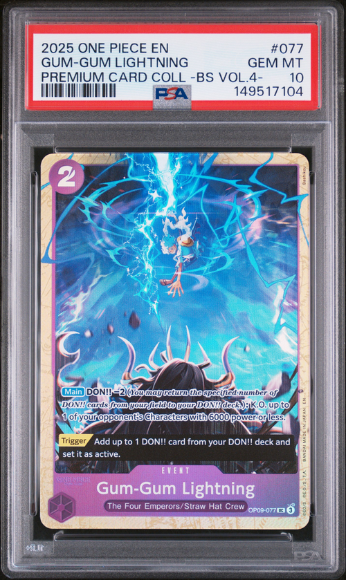 PSA 10 GUM-GUM LIGHTNING