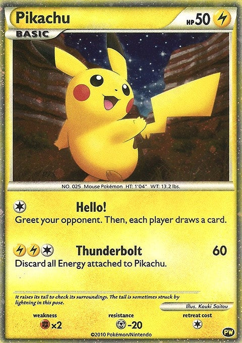 Pikachu (English) (PW 1) (Pikachu World Collection Promos) (PWCP)