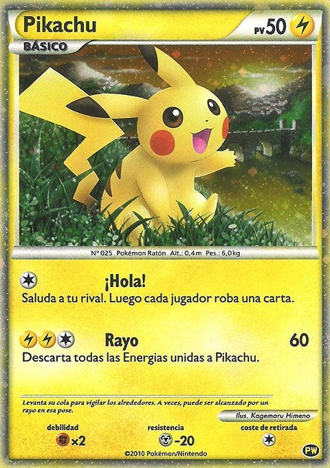 Pikachu (Spanish) (PW 4) (Pikachu World Collection Promos) (PWCP)