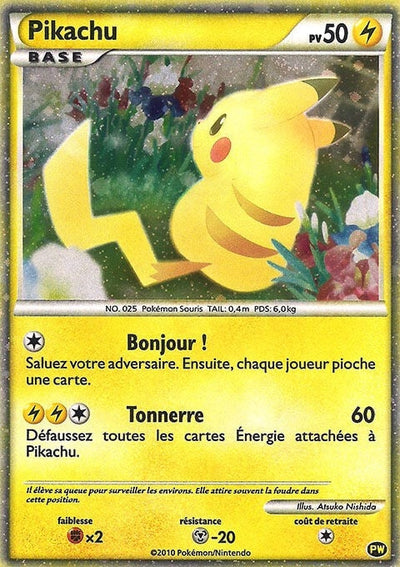 Pikachu (French) (PW 7) (Pikachu World Collection Promos) (PWCP)