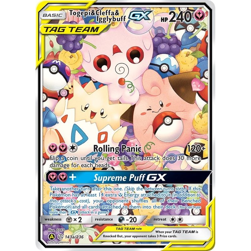 Togepi & Cleffa & Igglybuff GX - 143a/236 (143a/236) (Alternate Art Promos)