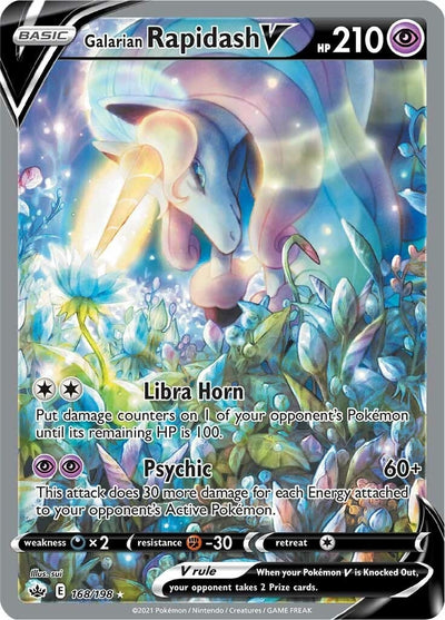 Galarian Rapidash V (Alternate Full Art) (168/198) (SWSH06: Chilling Reign) (SWSH06)