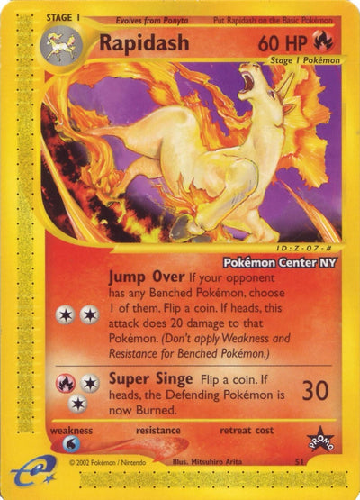 Rapidash [Pokemon Center NY] (51/53) (WoTC Promo) (PR)