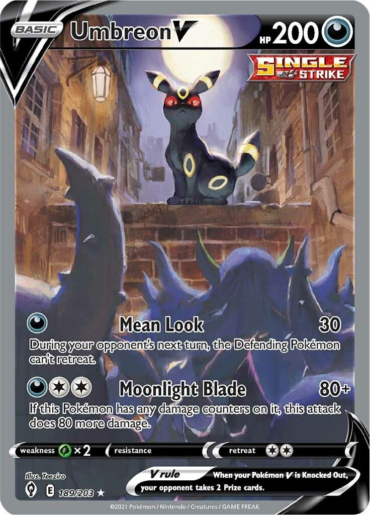 Umbreon V (Alternate Full Art) (189/203) (SWSH07: Evolving Skies) (SWSH07)