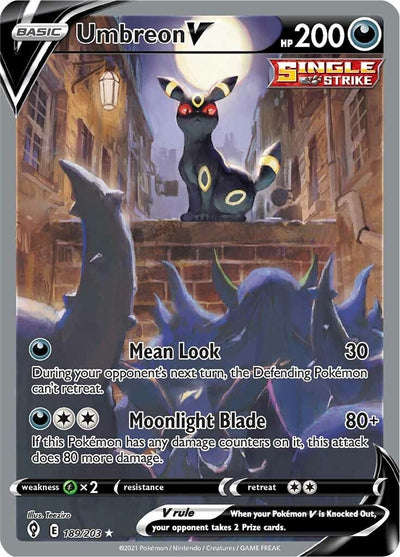 Umbreon V (Alternate Full Art) (189/203) (SWSH07: Evolving Skies) (SWSH07)