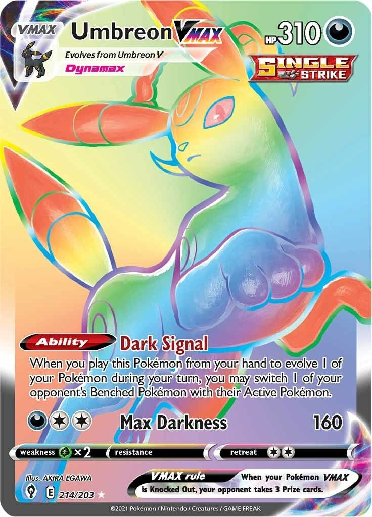 Umbreon VMAX (Secret) (214/203) (SWSH07: Evolving Skies) (SWSH07)