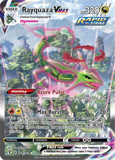 Rayquaza VMAX (Alternate Art Secret) (218/203) (SWSH07: Evolving Skies) (SWSH07)