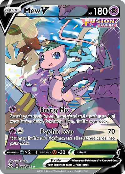 Mew V (Alternate Full Art) (251/264) (SWSH08: Fusion Strike) (SWSH08)