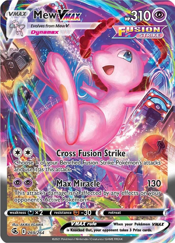 Mew VMAX (Alternate Art Secret) (269/264) (SWSH08: Fusion Strike) (SWSH08)