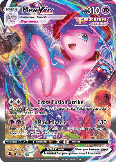 Mew VMAX (Alternate Art Secret) (269/264) (SWSH08: Fusion Strike) (SWSH08)