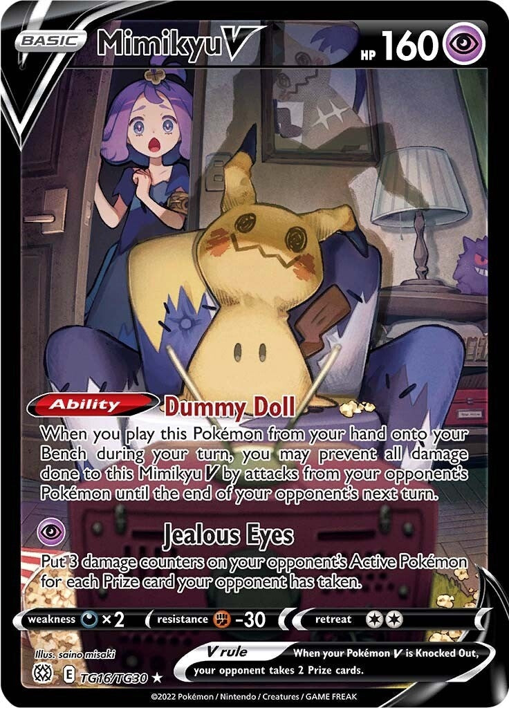 Mimikyu V (TG16/TG30) (SWSH09: Brilliant Stars Trainer Gallery)